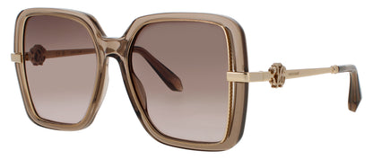 ROBERTO CAVALLI SRC007 Frame TRANSPARENT DOVE GREY Lens BROWN