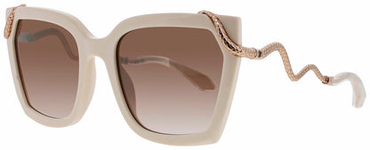 Roberto Cavalli SRC034M Frame SHINY FULL BEIGE Lens LIGHT BROWN