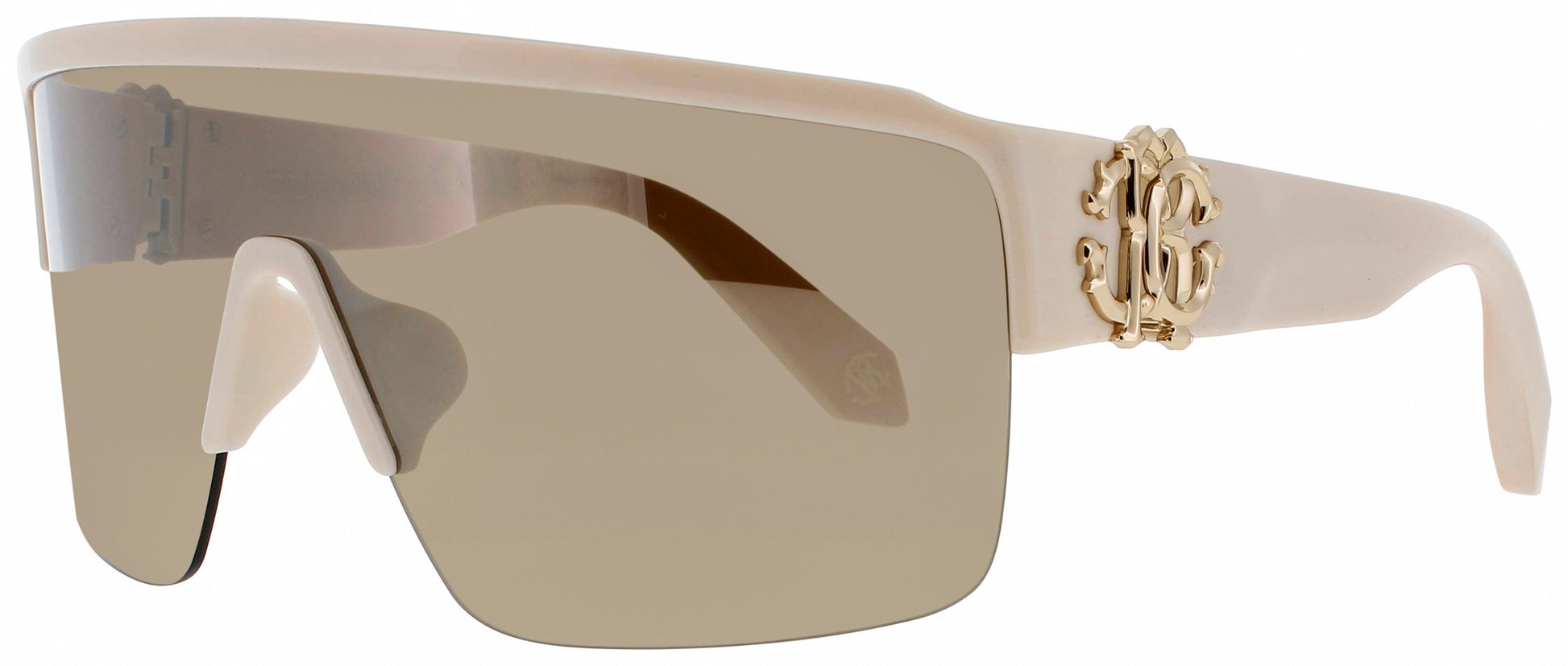 Roberto Cavalli SRC037M Frame BEIGE/PINK Lens BROWN MIRROR GOLD