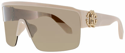 Roberto Cavalli SRC037M Frame BEIGE/PINK Lens BROWN MIRROR GOLD