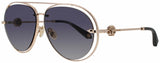 Roberto Cavalli SRC032M Frame SHINY ROSE GOLD Lens GRADIENT BROWN MIRROR