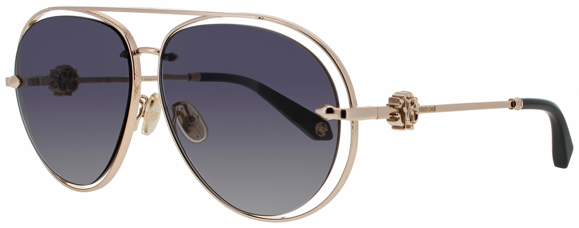 Roberto Cavalli SRC032M Frame SHINY ROSE GOLD Lens GRADIENT BROWN MIRROR