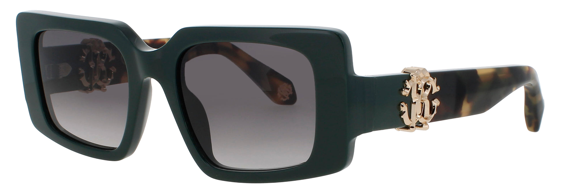 ROBERTO CAVALLI SRC039M Frame SHINY GREEN Lens DARK GREY