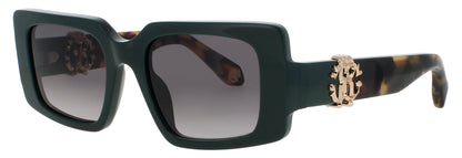 ROBERTO CAVALLI SRC039M Frame SHINY GREEN Lens DARK GREY