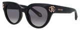 ROBERTO CAVALLI SRC065M Frame BLACK/WHITE Lens BLACK