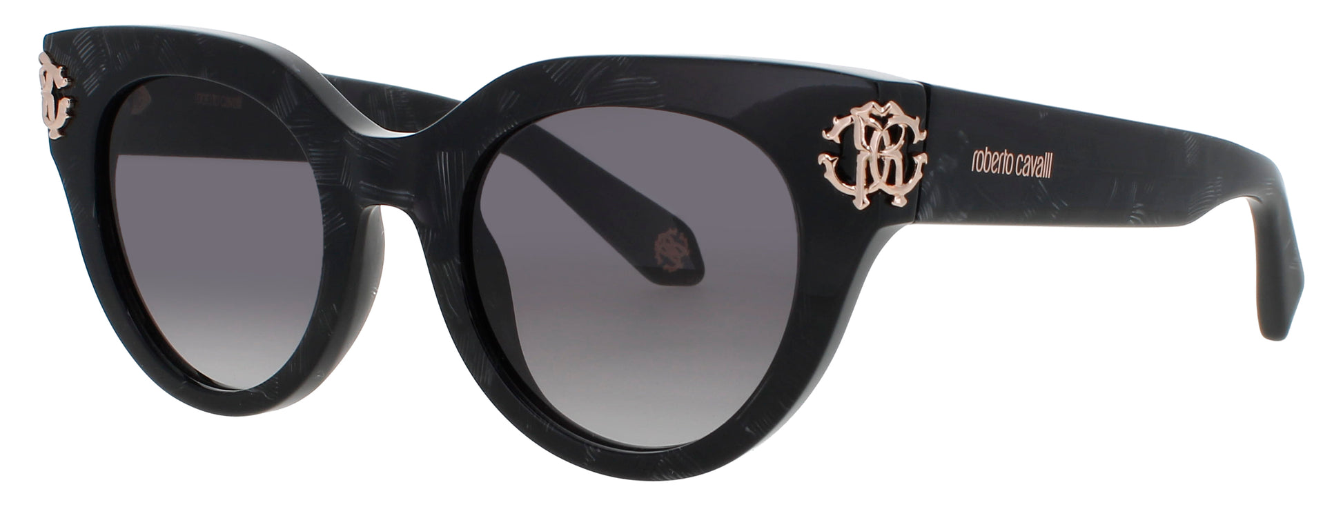 ROBERTO CAVALLI SRC065M Frame BLACK/WHITE Lens BLACK