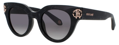 ROBERTO CAVALLI SRC065M Frame BLACK/WHITE Lens BLACK