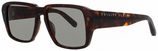 Philipp Plein SPP081 Frame SHINY DARK HAVANA Lens GREY GRADIENT