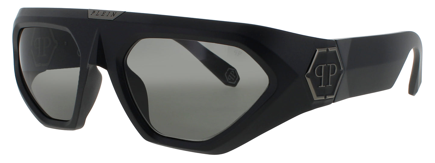 PHILIPP PLEIN SPP153 Frame MATTE BLACK Lens GREY