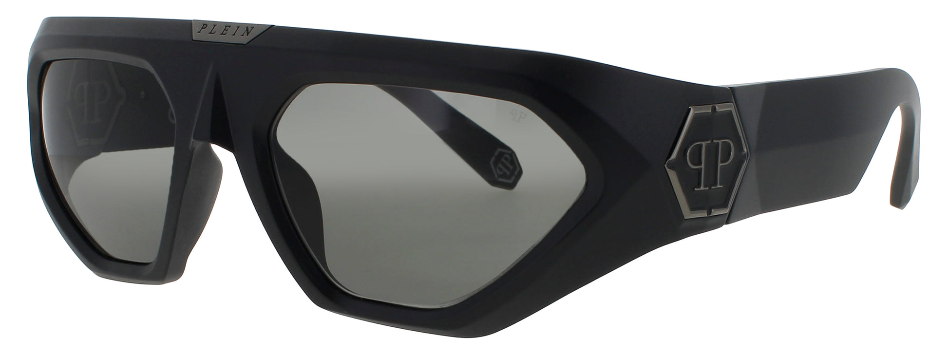 PHILIPP PLEIN SPP153 Frame MATTE BLACK Lens GREY