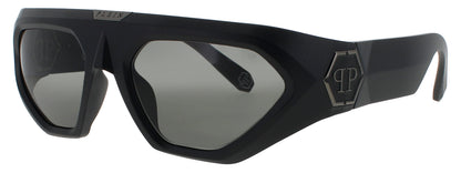 PHILIPP PLEIN SPP153 Frame MATTE BLACK Lens GREY