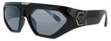 PHILIPP PLEIN SPP153 Frame SHINY BLACK Lens SMOKE