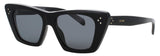 CELINE CL40187I Frame SHINY BLACK  Lens SMOKE