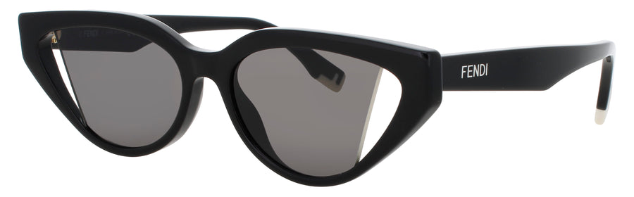 FENDI FE40009I Frame SHINY BLACK  Lens SMOKE