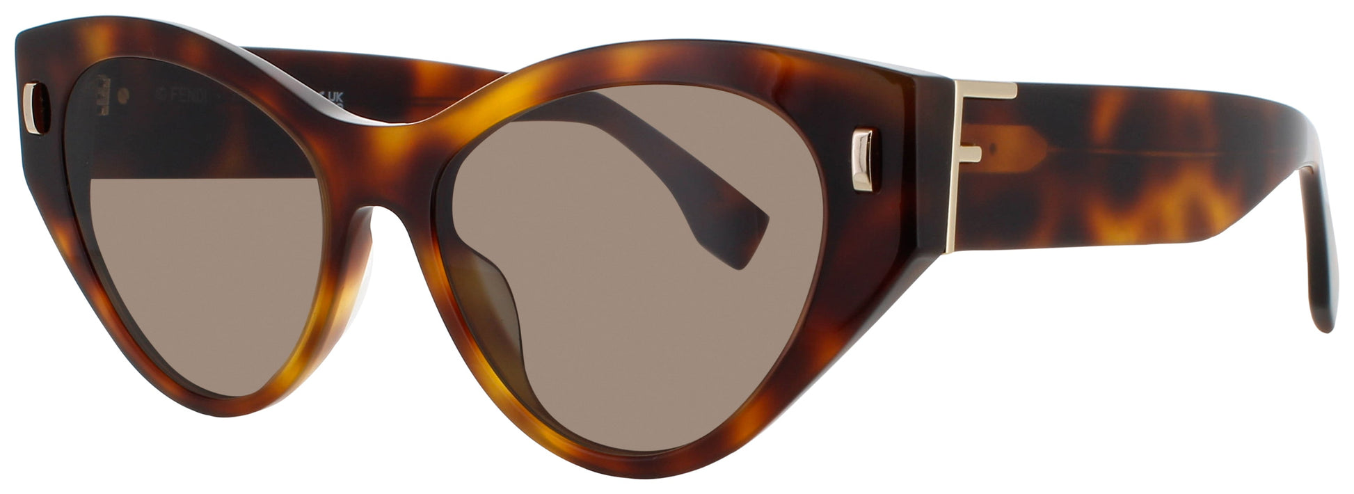 FENDI FE40035I Frame CLASSIC HAVANA/DARK BROWN Lens DARK BROWN