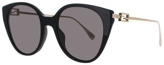 FENDI FE400471 Frame BLACK/GOLD Lens GREY