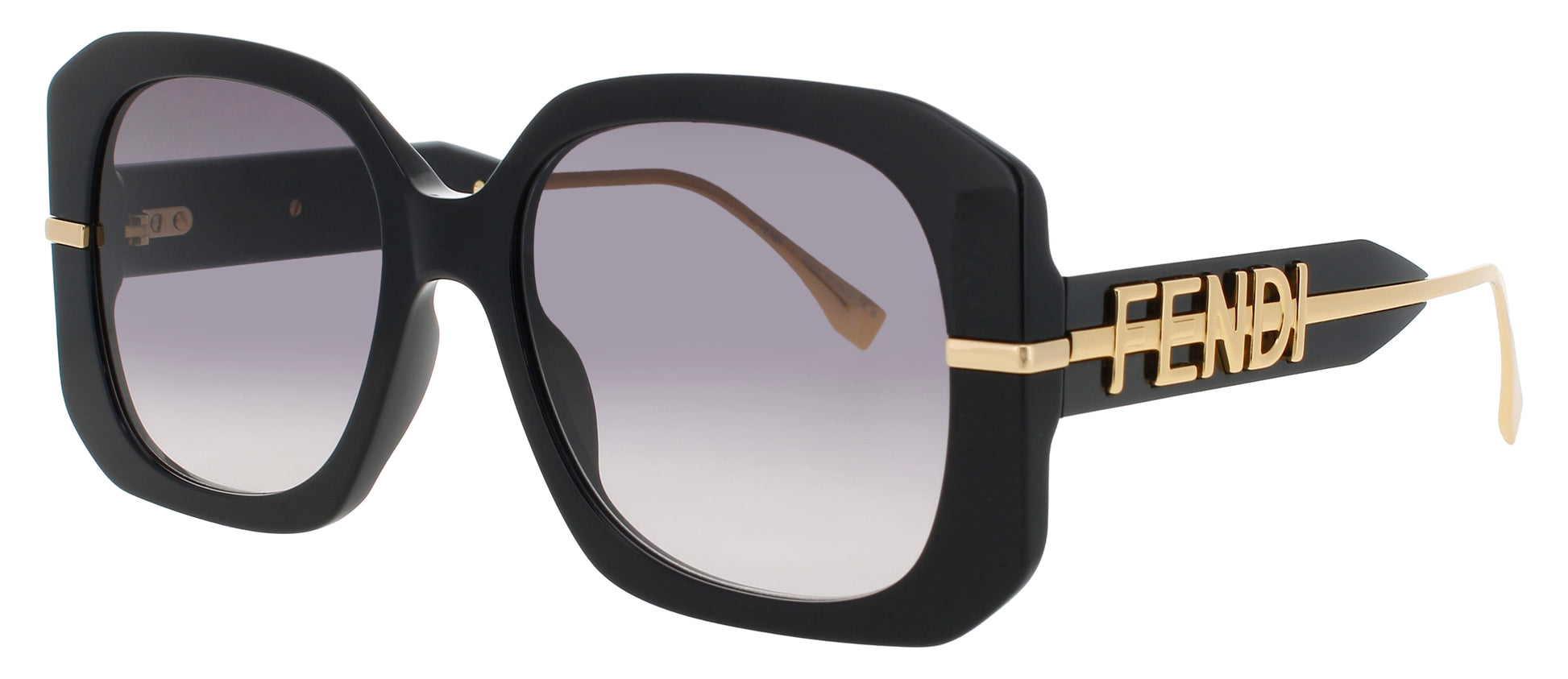 FENDI FE40065I Frame SHINY BLACK  Lens SMOKE GRADIENT