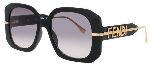 FENDI FE40065I Frame SHINY BLACK  Lens SMOKE GRADIENT