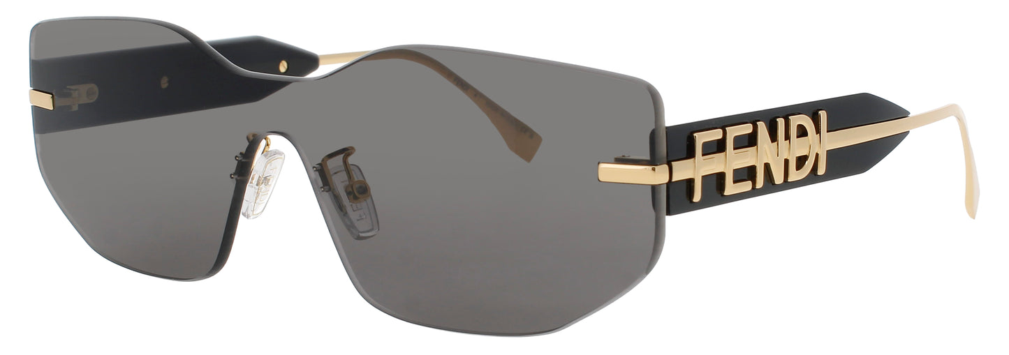 FENDI FE40066U Frame SHINY ENDURA GOLD Lens  SMOKE