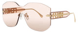 FENDI FE40067U Frame SHINY GOLD  Lens BORDEAUX