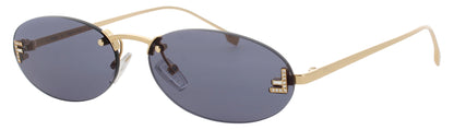 FENDI FE4075US Frame GOLD Lens BLUE TINT