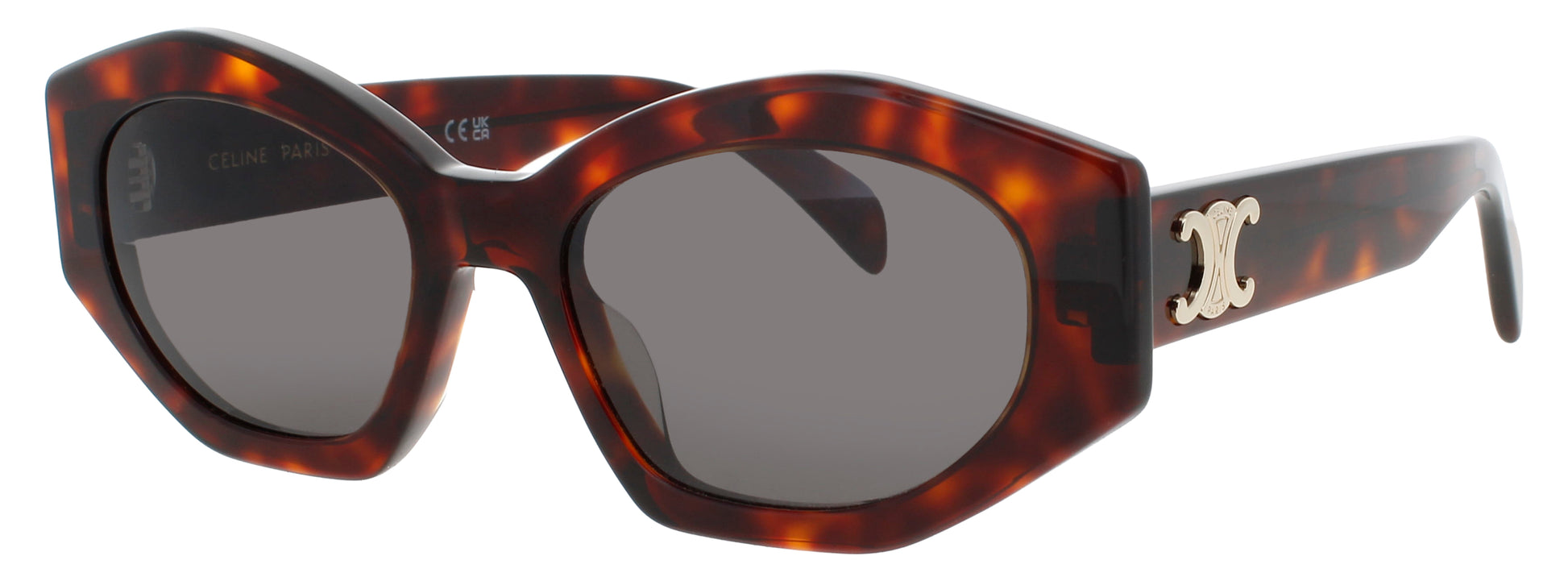 CELINE CL40238U Frame DARK HAVANA Lens  SMOKE