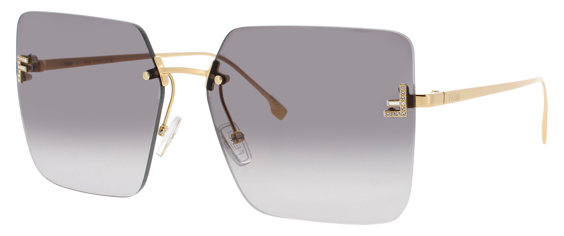 FENDI FE4082US Frame SHINY ENDURA GOLD Lens SMOKE GRADIENT