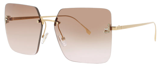 FENDI FE4082US Frame SHINY ENDURA GOLD Lens BROWN GRADIENT