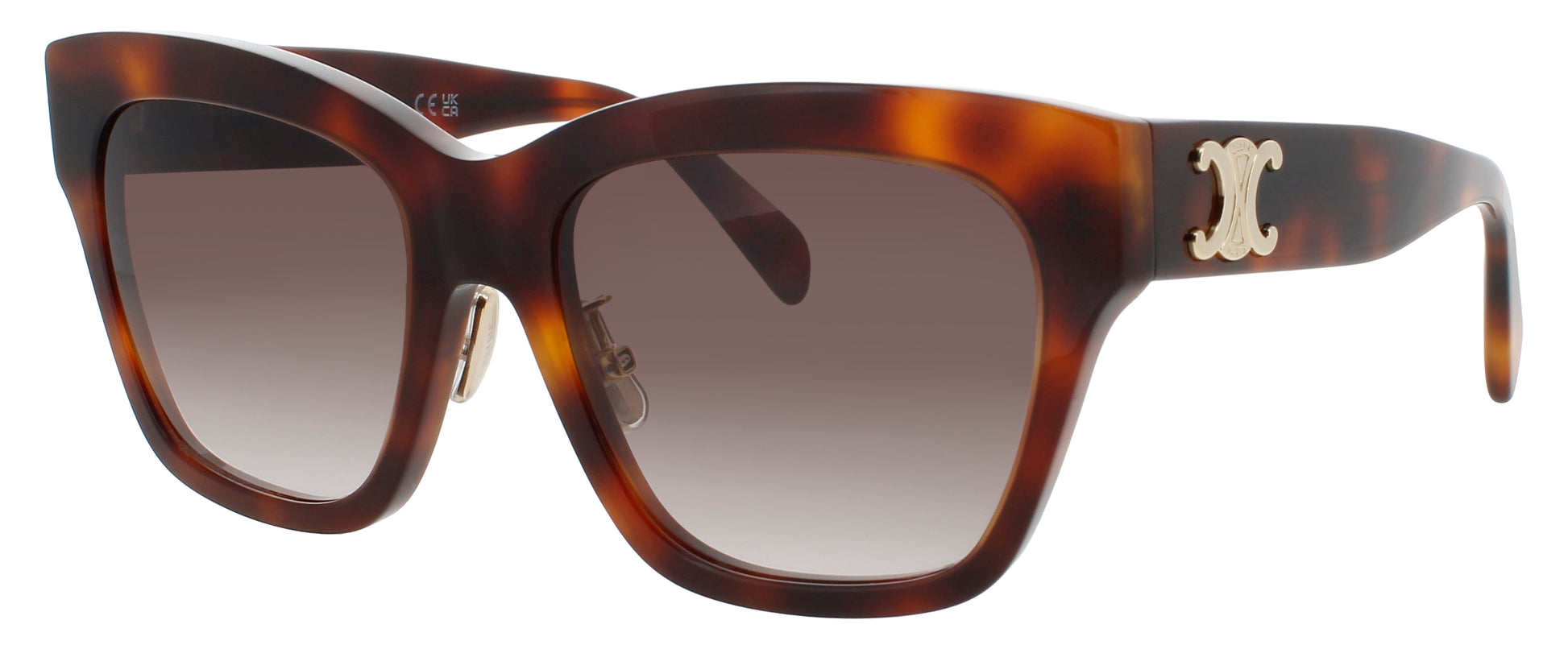 CELINE CL40253F Frame BLONDE HAVANA Lens ROVIEX GRADIENT