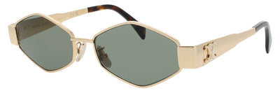 CELINE CL40254U Frame SHINY ENDURA GOLD Lens  GREEN