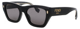 FENDI FE40100I Frame SHINY BLACK Lens SMOKE