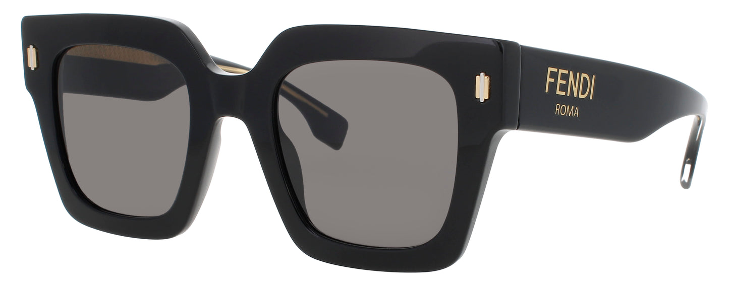 FENDI FE40101I Frame SHINY BLACK  Lens  SMOKE