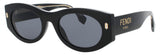 FENDI FE40125I Frame SHINY BLACK  Lens BLUE TINT