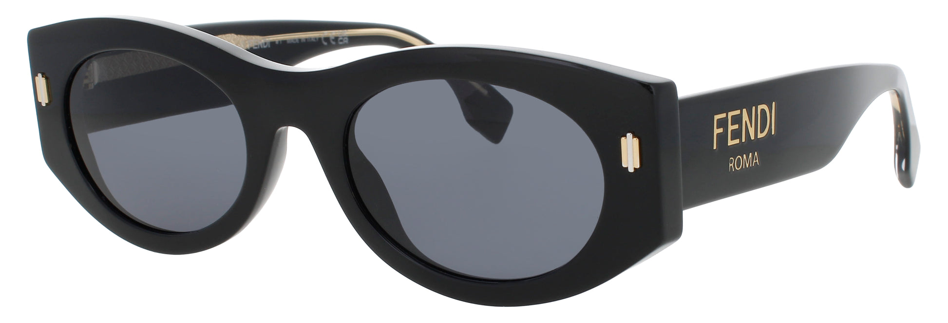 FENDI FE40125I Frame SHINY BLACK  Lens BLUE TINT