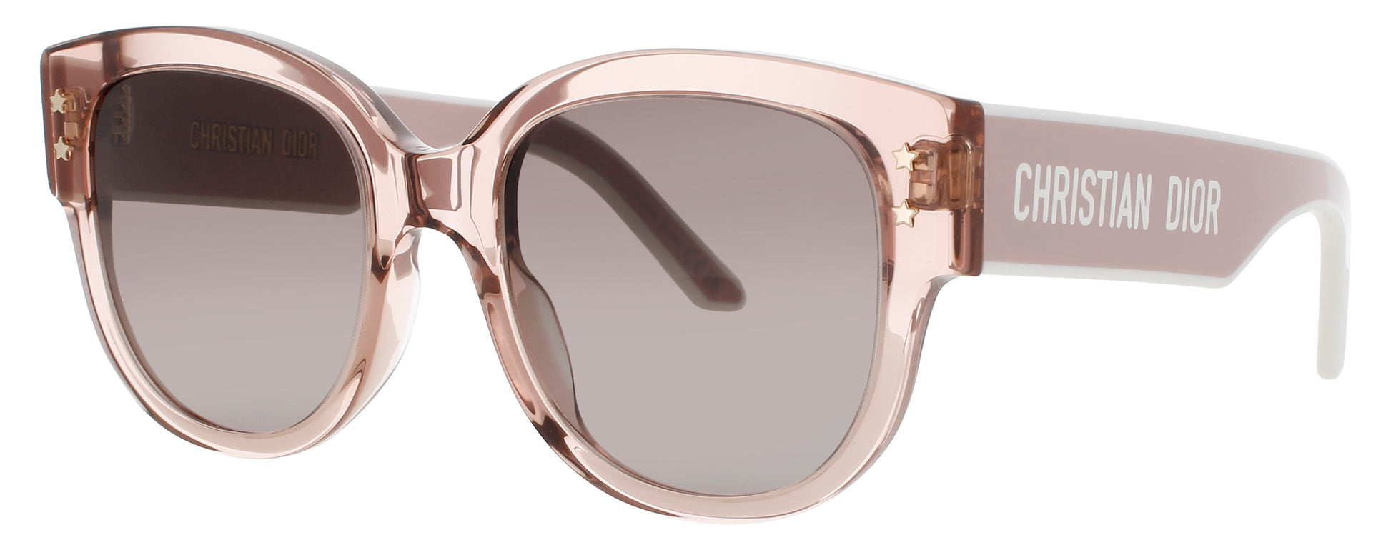 DIOR CD40157I Frame SHINY PINK  Lens GRADIENT BROWN