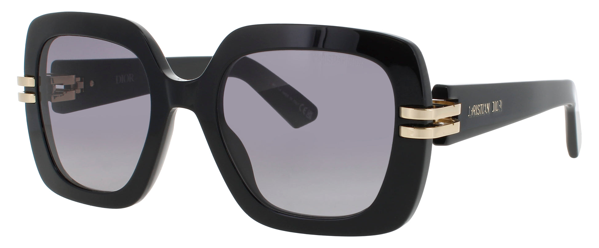 DIOR CD40154I Frame SHINY BLACK  Lens SMOKE GRADIENT