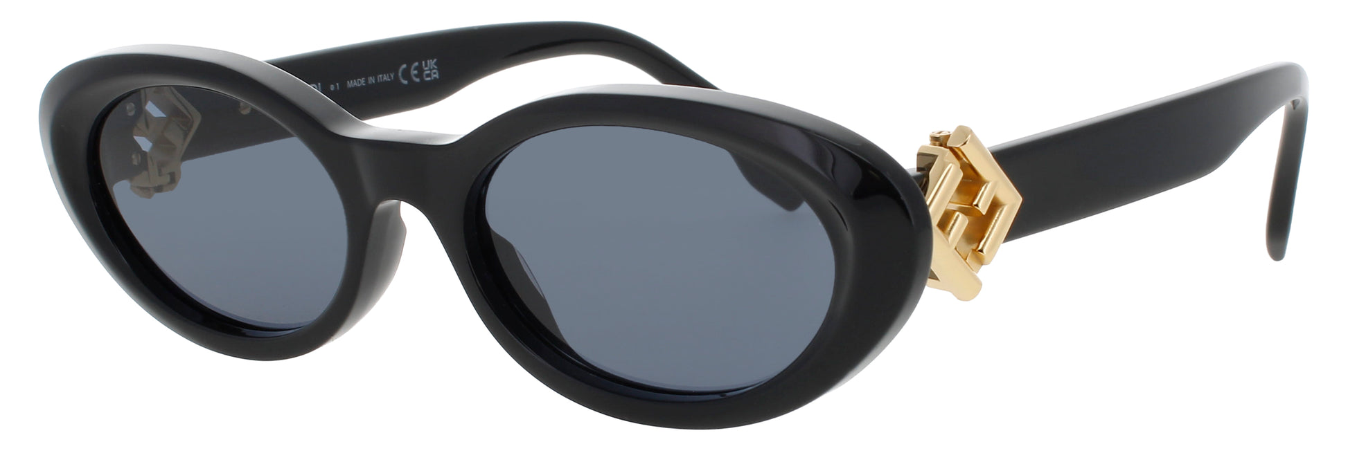 FENDI FE40140U Frame SHINY BLACK  Lens  SMOKE
