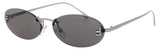 FENDI FE4075US Frame SHINY DARK RUTHENIUM Lens  SMOKE