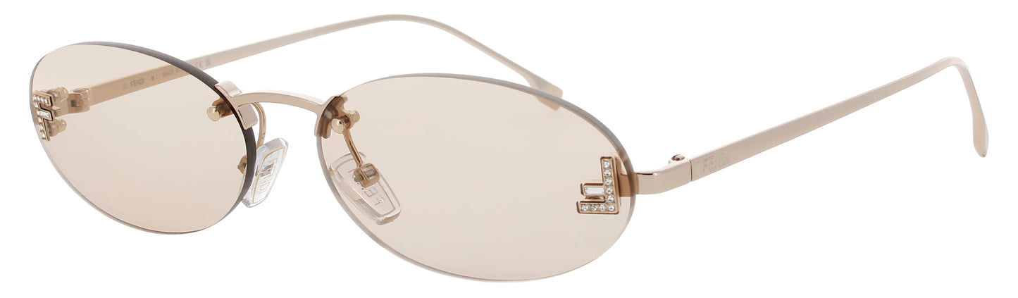 FENDI FE4075US Frame GOLD Lens VIOLET TINT