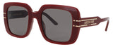 DIOR CD40171I Frame BORDEAUX/OTHER Lens SMOKE