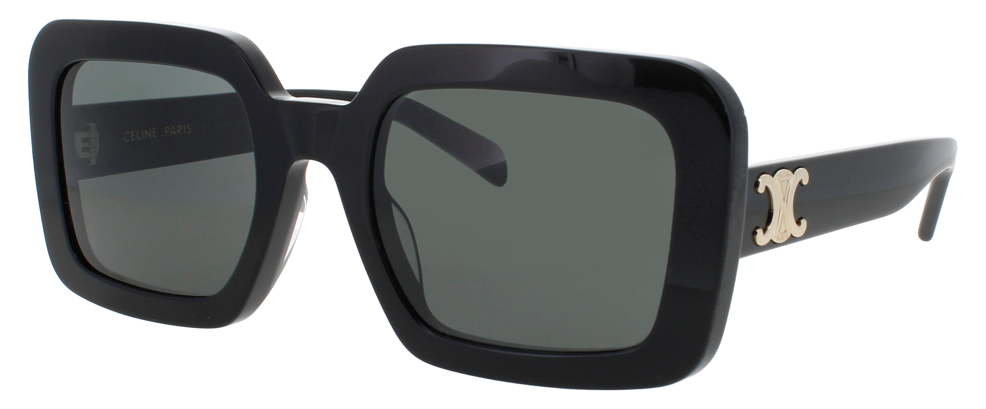 CELINE CL40304U Frame SHINY BLACK  Lens  SMOKE