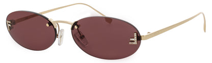 FENDI FE4075US Frame GOLD Lens VIOLET TINT