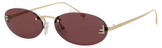 FENDI FE4075US Frame GOLD Lens VIOLET TINT