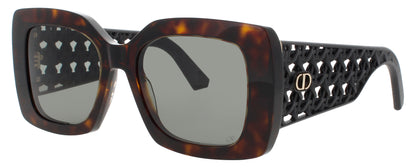 DIOR CD40179I Frame DARK HAVANA Lens GREEN TINT