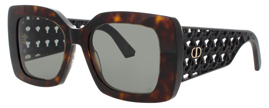 DIOR CD40179I Frame DARK HAVANA Lens GREEN TINT