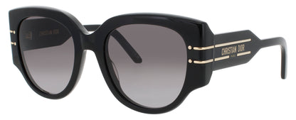 DIOR CD40187I Frame SHINY BLACK  Lens SMOKE GRADIENT