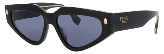 FENDI FE40163U Frame SHINY BLACK  Lens BLUE TINT
