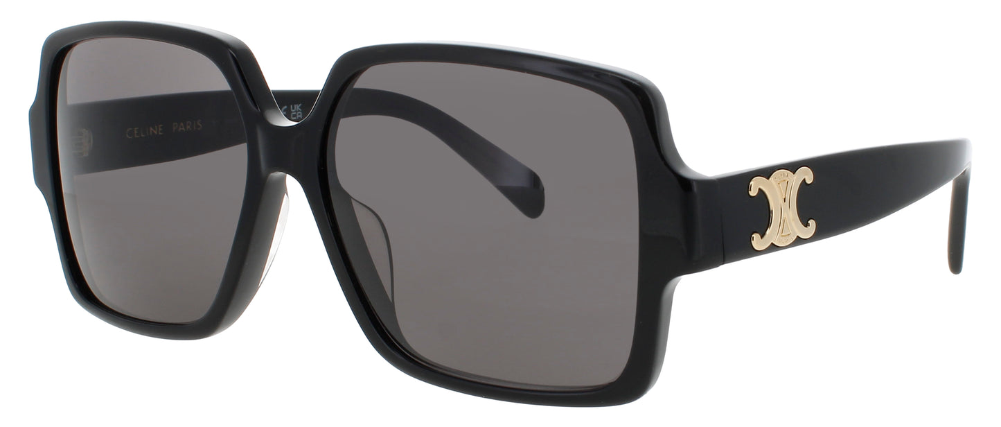 CELINE CL40316U Frame SHINY BLACK  Lens  SMOKE