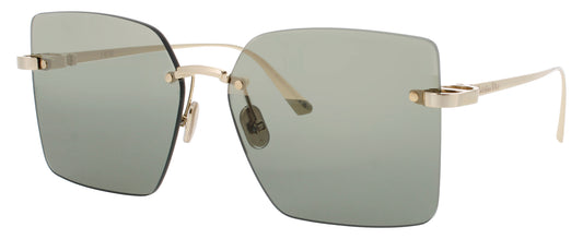DIOR CD40195U Frame SHINY GOLD DH  Lens GREEN TINT
