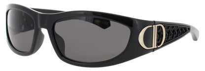 DIOR CD40202I Frame SHINY BLACK  Lens  SMOKE